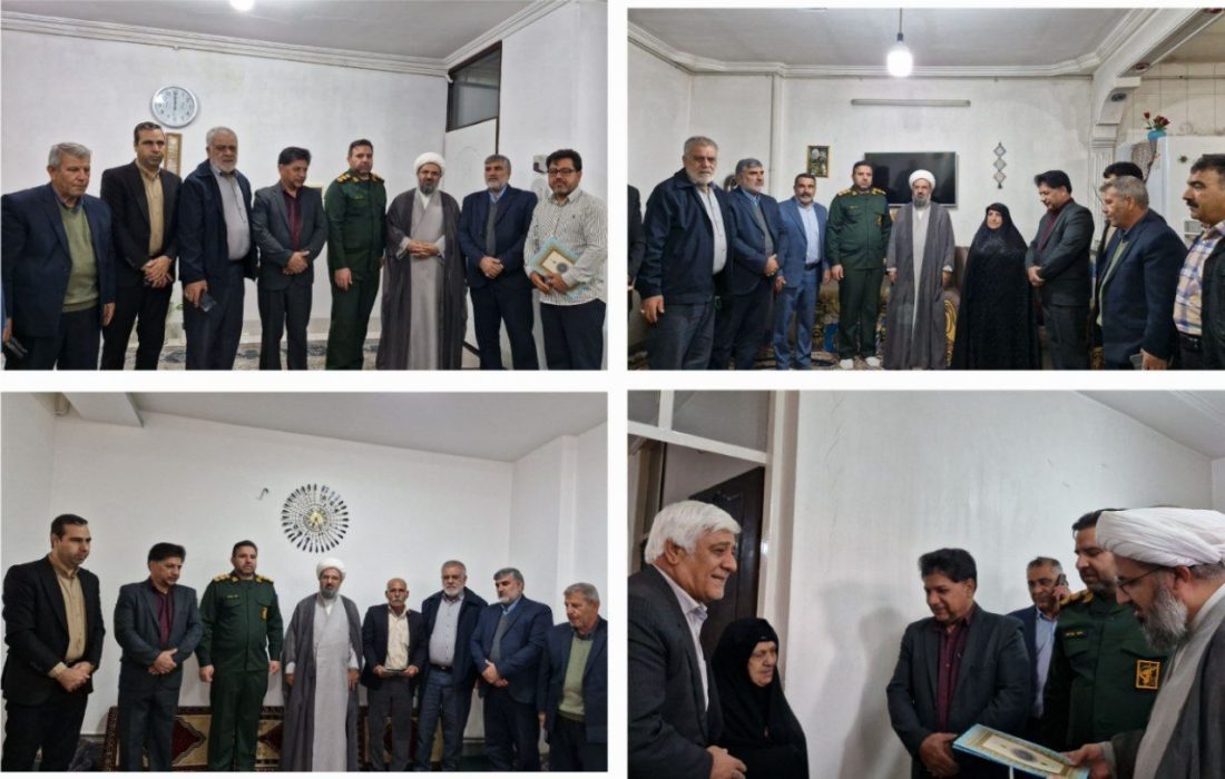 دیدار مسئولان پلدختر با خانواده شهدای والامقام به مناسبت دهه مقاومت