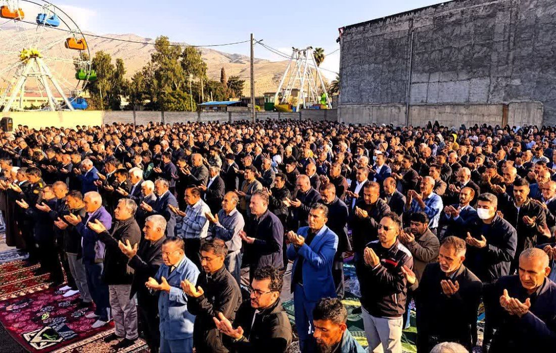 اقامه نماز باشکوه عید فطر در پلدختر