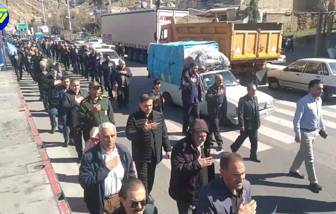 دسته روی مردم معمولان در سوگ شهادت رهبر انقلاب