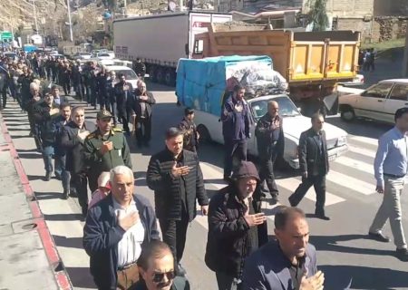 دسته روی مردم معمولان در سوگ شهادت رهبر انقلاب