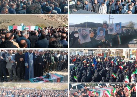 تشییع سردار خلبان شهید جواد پرویزی در شهر معمولان