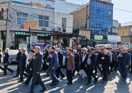 دسته روی عزاداران پلدختری در سوگ امام امت