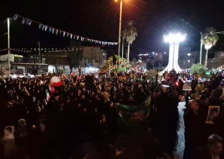 تسخیر خیابان‌های پلدختر در چهارمین شب شهادت رهبر انقلاب