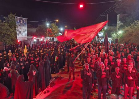 طنین ولایت‌مداری حماسه‌سازان پلدختری در شب تاسوعای حسینی