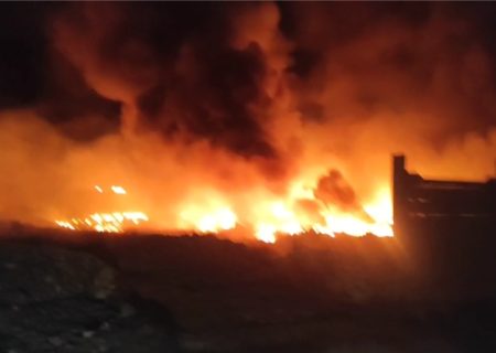 حریق شرکت اکسین پالایش پلدختر تلفات جانی نداشت