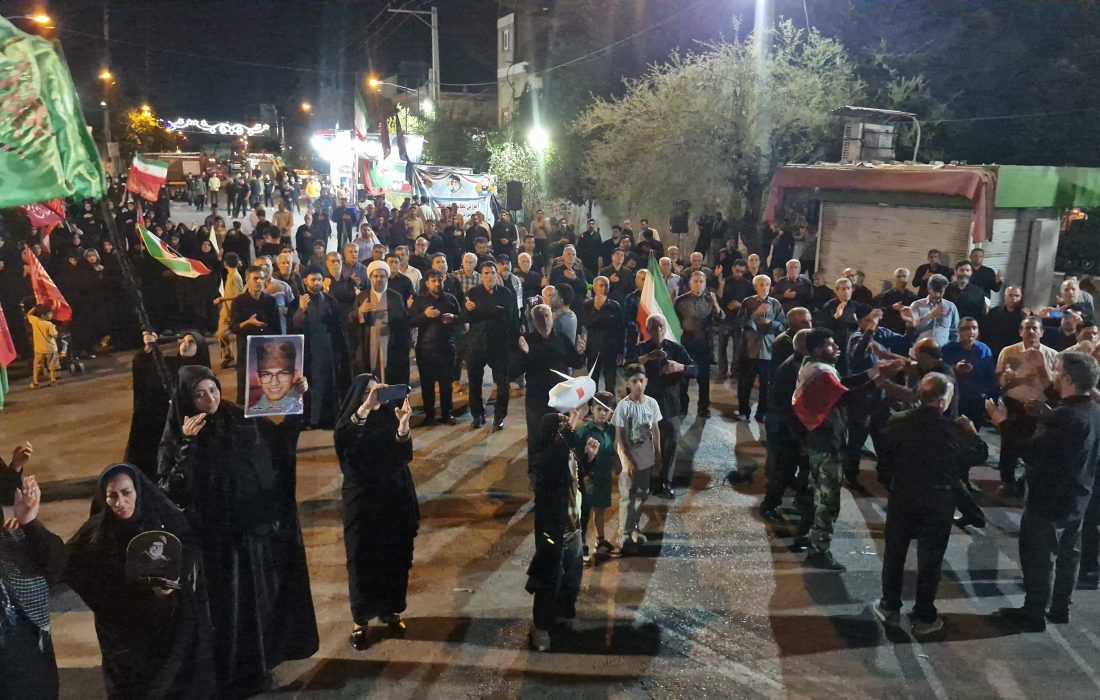 شور حسینی خونخواهان امام شهید در پلدختر