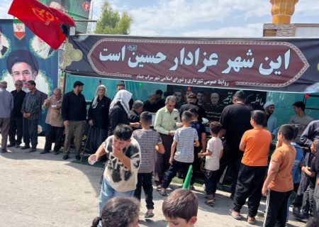 موکب شهید شکارچی سراب حمام ؛از تشییع امام شهید تا میزبانی زائران اربعین