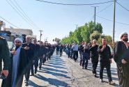پلدختر در سوگ پیامبر رحمت(ص) و کریم اهل‌بیت(ع)؛ دسته‌روی باشکوه عزاداران در شهر
