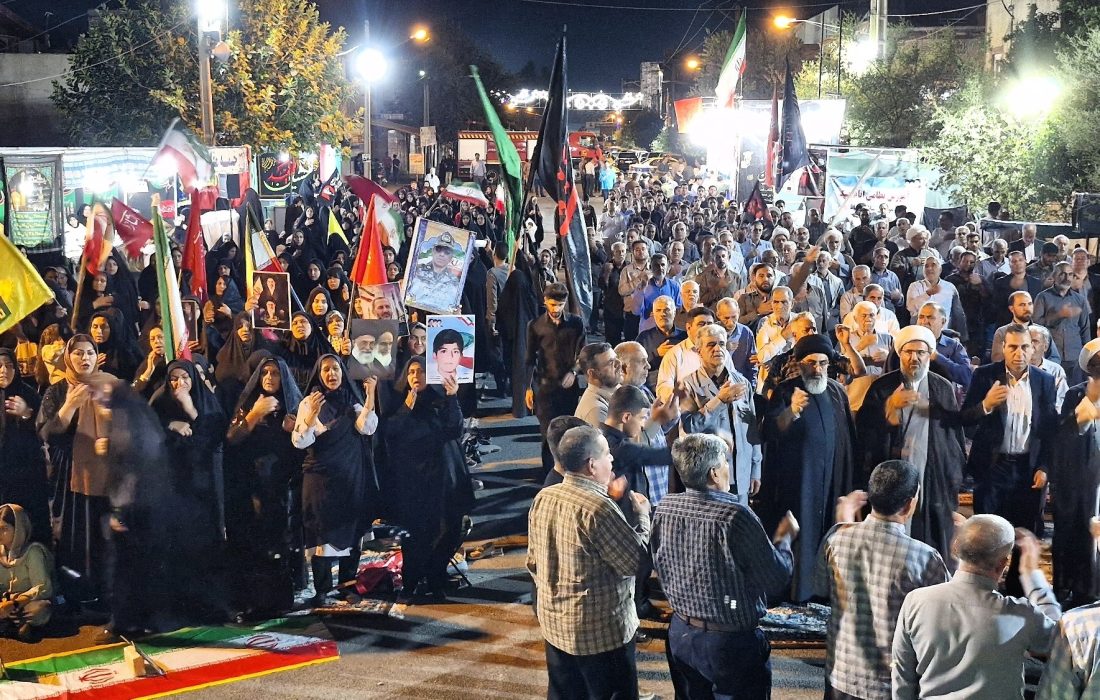 مراسم چهلمین روز تشییع و تدفین رهبر شهید انقلاب اسلامی در پلدختر برگزار شد