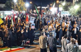 مراسم چهلمین روز تشییع و تدفین رهبر شهید انقلاب اسلامی در پلدختر برگزار شد