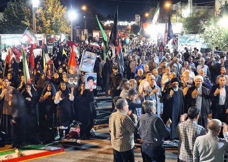 مراسم چهلمین روز تشییع و تدفین رهبر شهید انقلاب اسلامی در پلدختر برگزار شد
