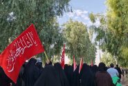 پلدختر غرق در شور اربعین؛ جاماندگان مسیر عشق را پیمودند
