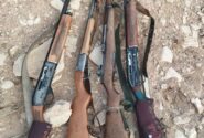 کشف چهار قبضه سلاح در جریان گشت و کنترل محیط‌بانان پلدختر